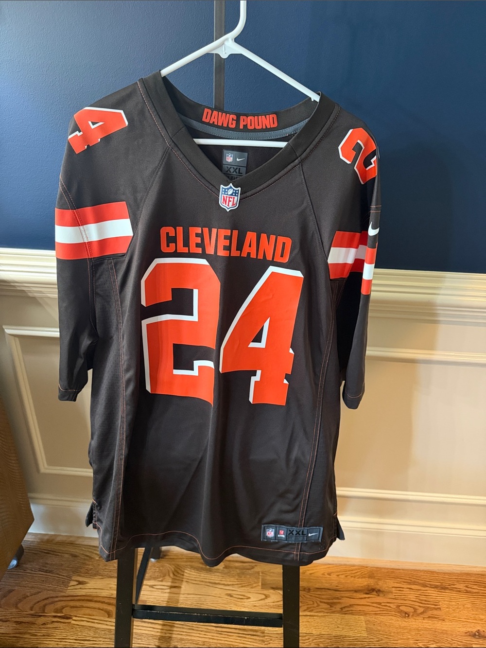 Nike Cleveland Browns #24 Men's Football Jersey in Brown and Orange